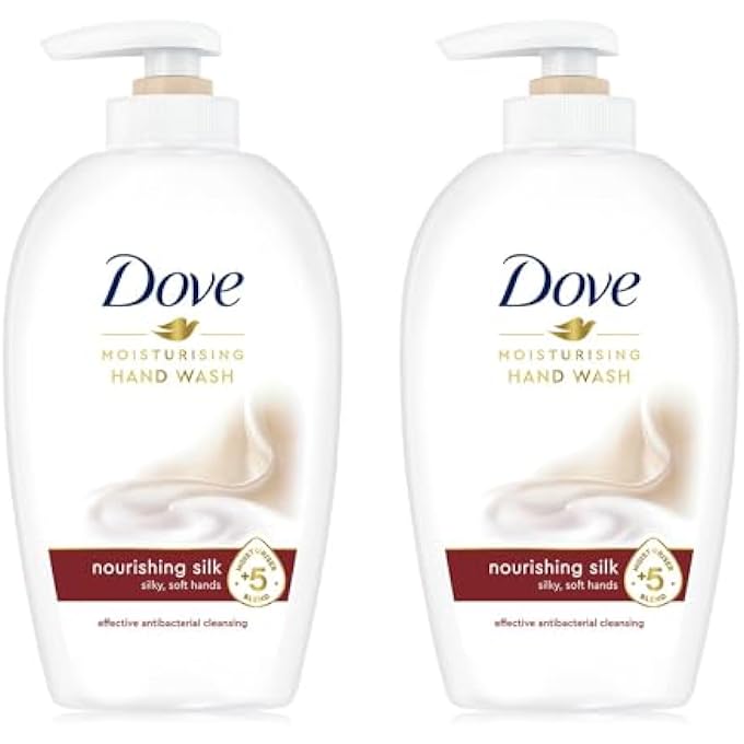 Dove CARING HAND WASH FINE SILK 250ML- PACK OF 2 - Image 1